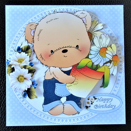 8x8 Plant pot Ted mini kit by Davina Rundle