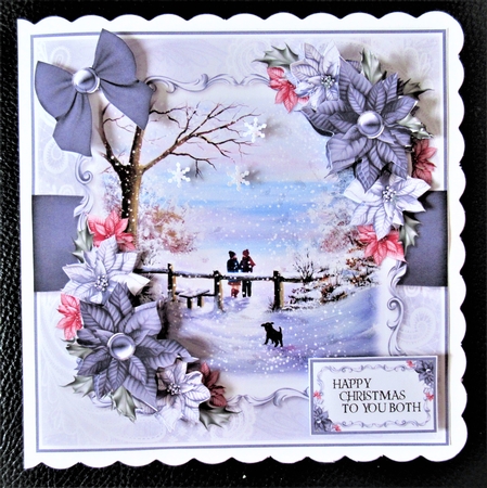 Winter Couple Walking Their Dog Mini Kit 2 by Davina Rundle