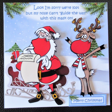 8x8 Rudolph and his mask mini kit by Davina Rundle