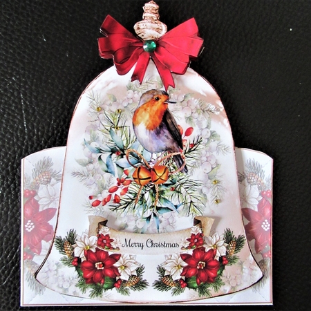 Watercolour Christmas Bell - Shaped Mini Page Kit  by Davina Rundle