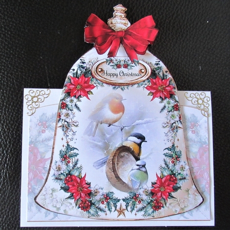 Watercolour Christmas Bell 07 - Shaped Mini Page Kit  by Davina Rundle