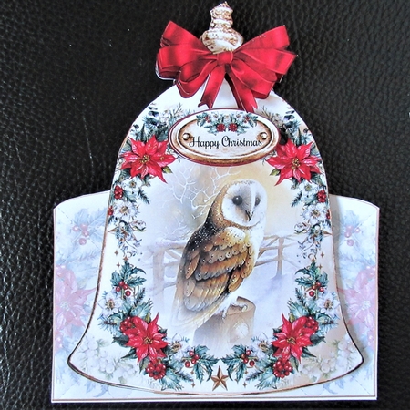 Watercolour Christmas Bell 08 - Shaped Mini Page Kit  by Davina Rundle