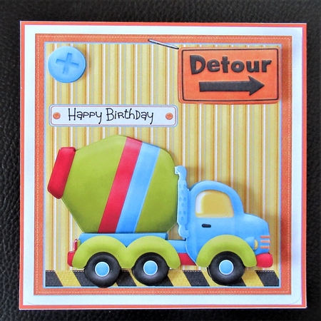 Cement mixer truck 6x6 by Davina Rundle