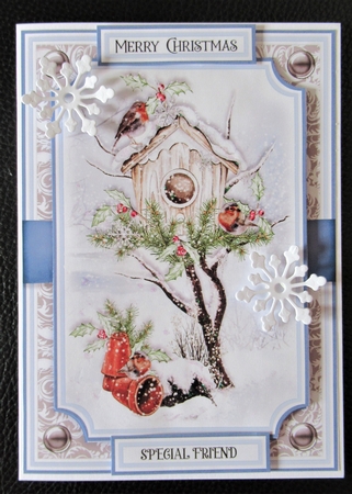 Winter Bird House 7x5 Mini Kit 2 by Davina Rundle