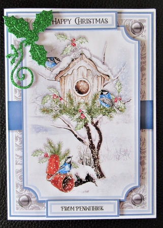 Winter Bird House 7x5 Mini Kit 4 by Davina Rundle