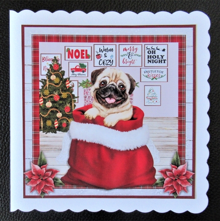 CHRISTMAS PUG mini kit by Davina Rundle