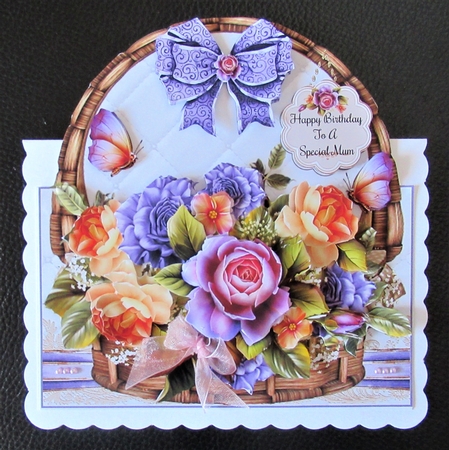 Rose Basket 02 Shaped Mini Page Kit  by Davina Rundle
