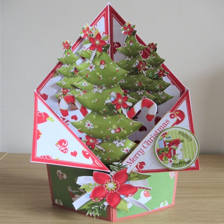 Oh Christmas Tree Tuxedo Pop Up Box #3 by Davina Rundle
