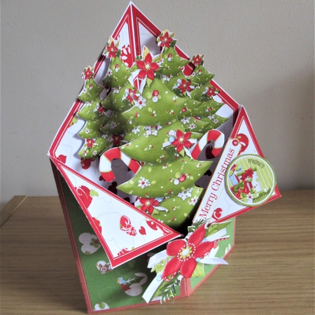Oh Christmas Tree Tuxedo Pop Up Box #3 by Davina Rundle