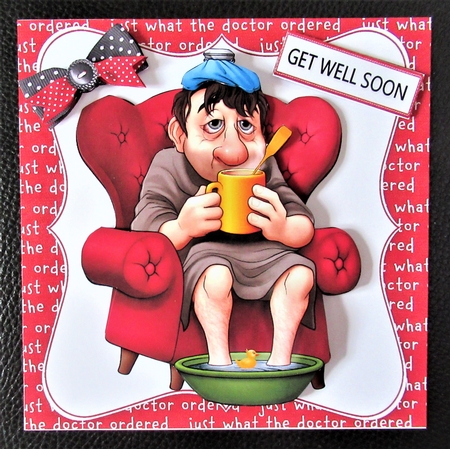 8x8 Get well soon mini kit by Davina Rundle