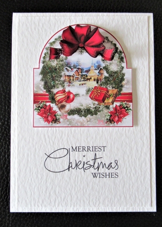 Scenic Christmas Wreath Shaped Mini Page Kit  by Davina Rundle