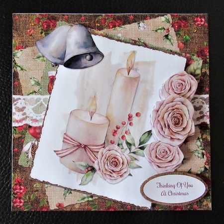 Christmas Traditions 1 Candles 7 x 7 Card Mini Kit, 5 Sheets by Davina Rundle