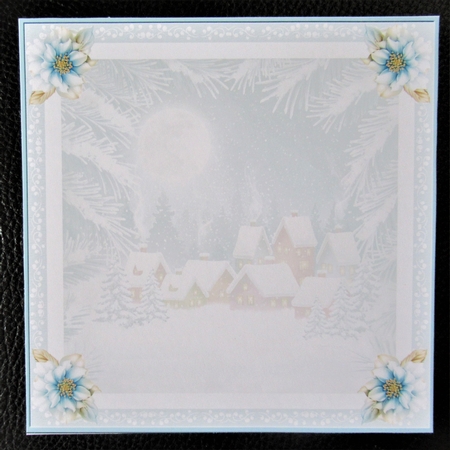 Christmas Scene 7x7ins Blank Insert by Davina Rundle