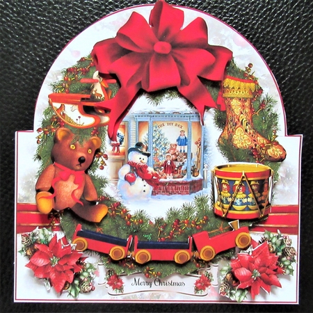 Scenic Christmas Wreath Bumper Shaped Mini Page Kits by Davina Rundle