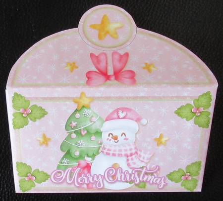 2021-pink snowman money wallet by Davina Rundle