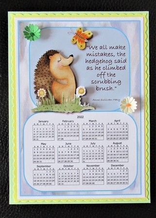 Calendar 2022 -  Hedgehog Wisdom by Davina Rundle