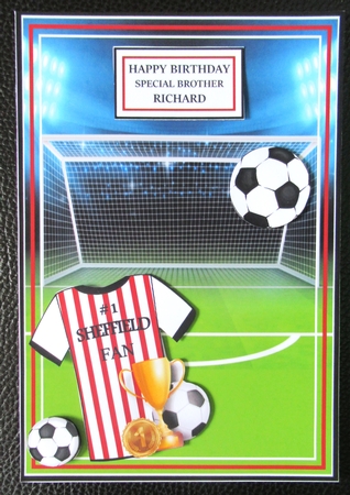 A5 Sheffield - Card Front with Toppers, sentiments and decoupage   by Davina Rundle