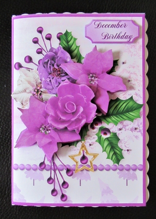 Christmas Cluster - 5 x 7 Decoupage Card Mini Kit by Davina Rundle