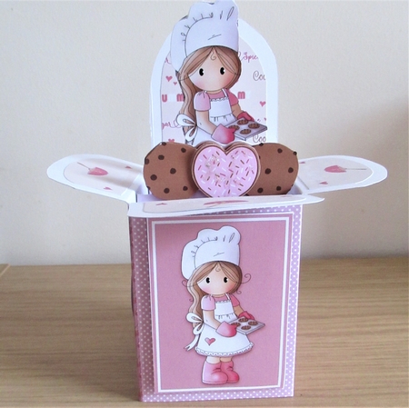 Cookie Chloe Pop Up Card by Davina Rundle