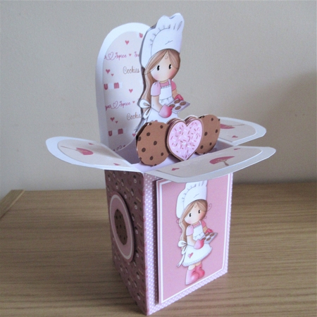 Cookie Chloe Pop Up Card by Davina Rundle