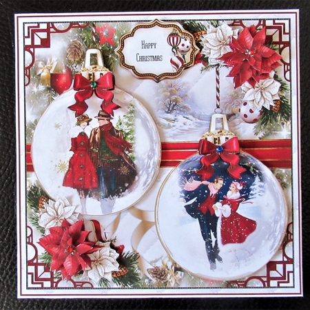 Art Deco Festive Baubles 03 Mini Page Kit  by Davina Rundle