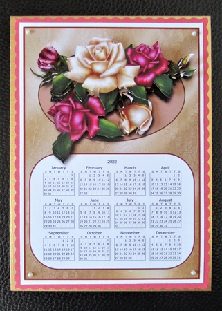 2022 Calendar - Antique Rose by Davina Rundle