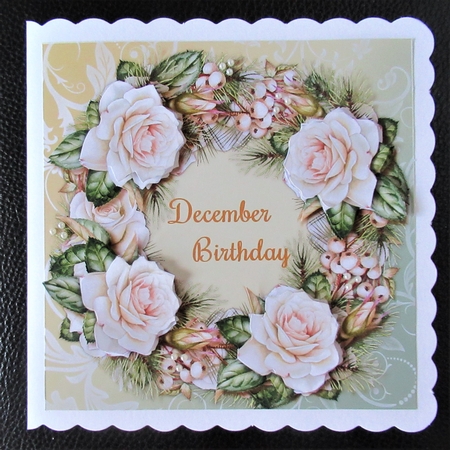 Winter Roses Quick Card by Davina Rundle