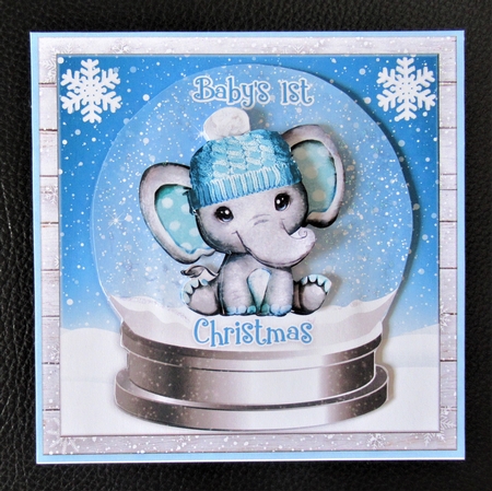 BABYS FIRST CHRISTMAS - BLUE by Davina Rundle