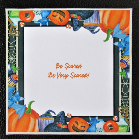 Halloween/Birthday 7x7ins Insert 2 by Davina Rundle