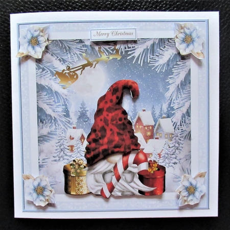 Together at Christmas 7x7ins Decoupage Topper 3 by Davina Rundle