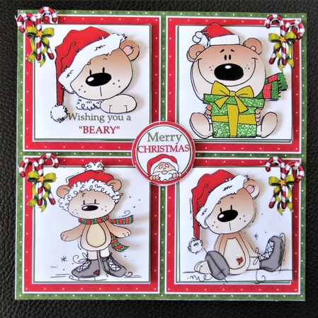 8x8 Beary merry Christmas by Davina Rundle
