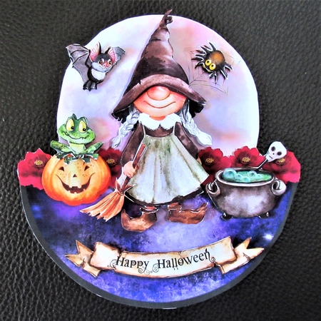 TOIL & TROUBLE ROCKER CARD by Davina Rundle