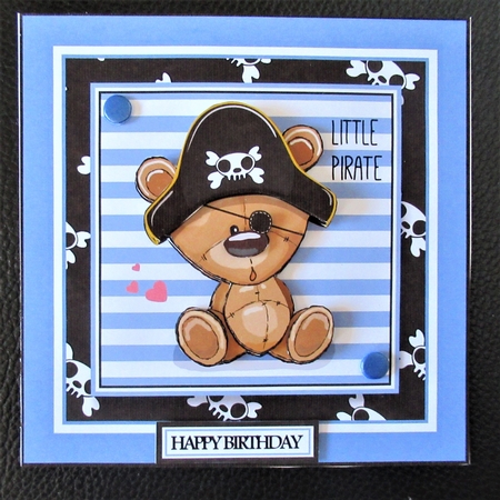 6x6 Little Pirate 2 Mini Kit includes Decoupage & Circle Pyramage Sheet - x4 A4 sheets  by Davina Rundle