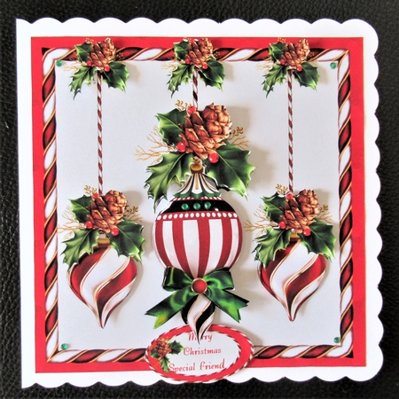 8x8 The Christmas baubles mini kit 1 by Davina Rundle