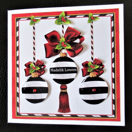 8x8 The Christmas baubles mini kit 2 by Davina Rundle