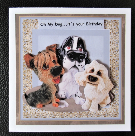 Male card  Oh My Dog....Mini Kit by Davina Rundle