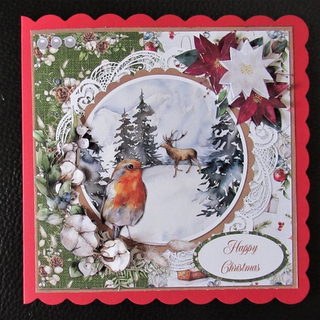 Christmas Scenes Bumper Kit 4 7x7 Cards, 24 Sheets by Davina Rundle