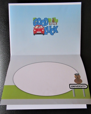 Good Luck at University a5 insert by Davina Rundle