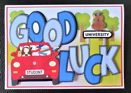Good Luck at University (girl) a5 2 by Davina Rundle