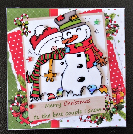8x8 Christmas couple mini kit by Davina Rundle