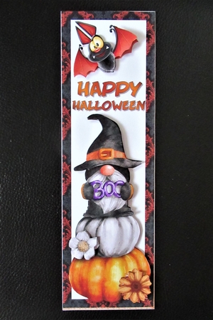 Halloween Gnome 1 Large DL Card by Davina Rundle