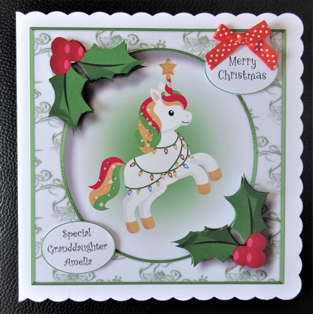 Christmas Unicorn 3 by Davina Rundle