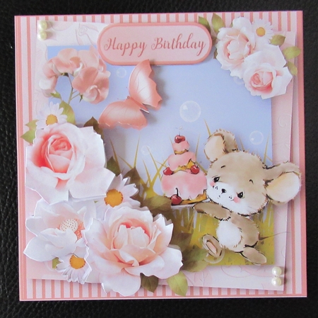 Cake Delivery - Decoupage Card Mini Kit by Davina Rundle