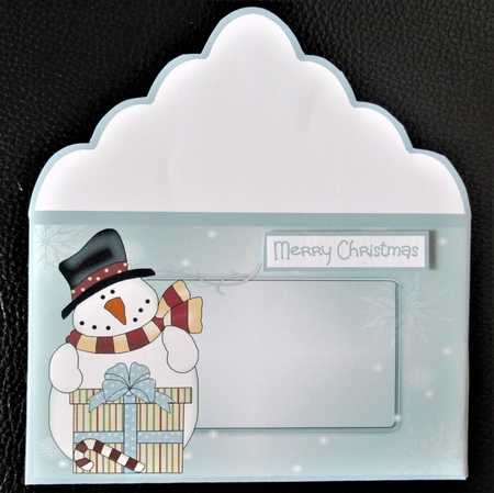 Snowman gift money wallet by Davina Rundle