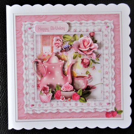 Afternoon Tea - Frilly Frame Card Mini Kit by Davina Rundle