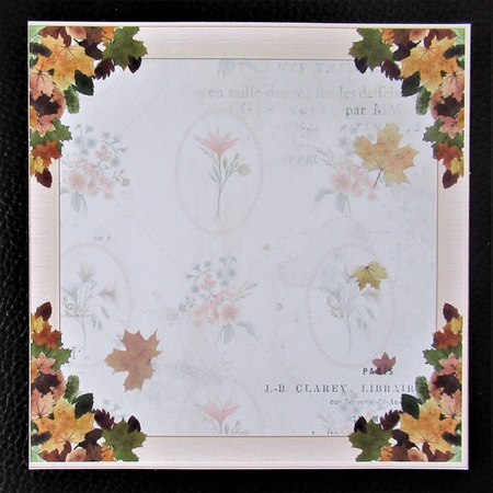 Autumn Blessings 7x7ins Blank Insert by Davina Rundle