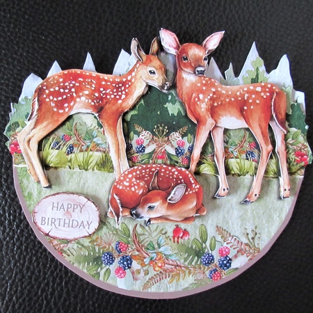 DEER ROCKER CARD by Davina Rundle