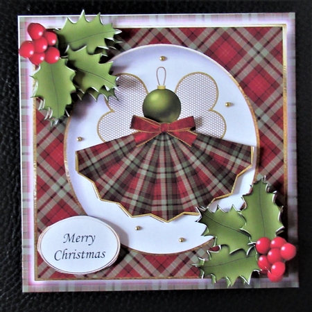 Tartan Christmas Angel 2 by Davina Rundle