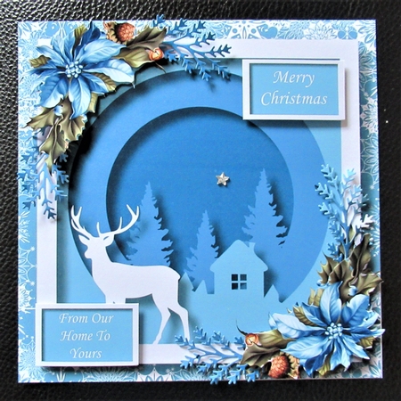 Christmas Faux Papercut Stag 2 by Davina Rundle
