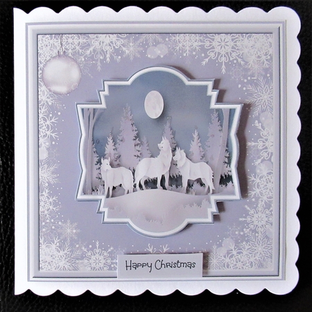 wolves in the snow 7x7 by Davina Rundle